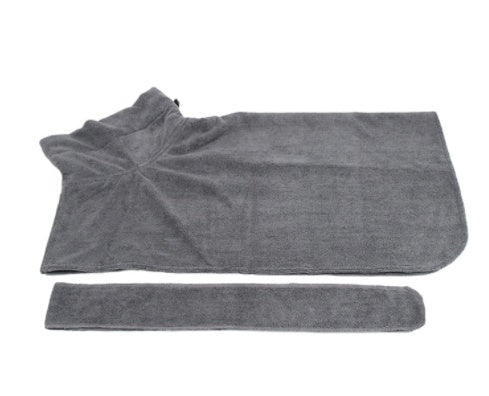 Absorbent Microfiber Dog Bathrobe with Adjustable Strap