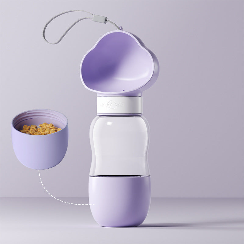 Portable Dog Water Bottle with Feeder Cup