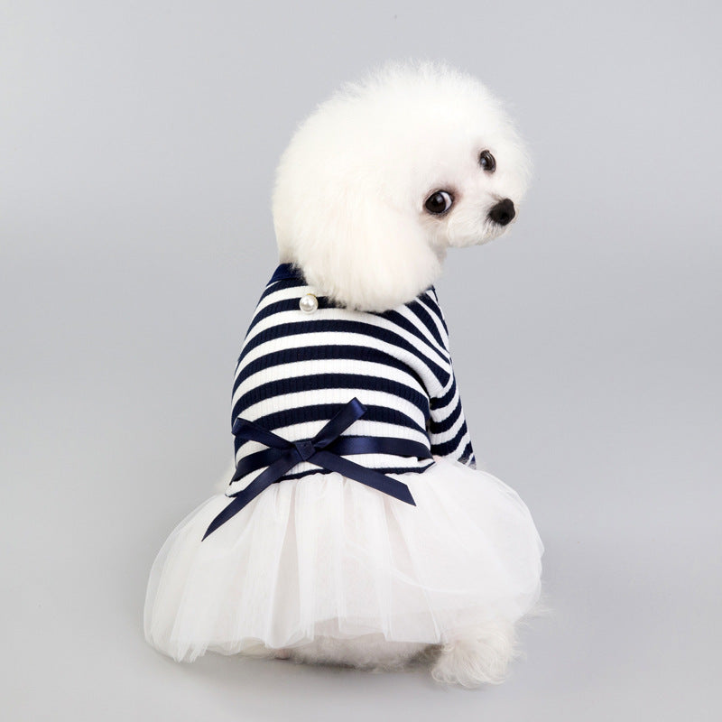 Teddy Bear Dog Dress for Small Dogs