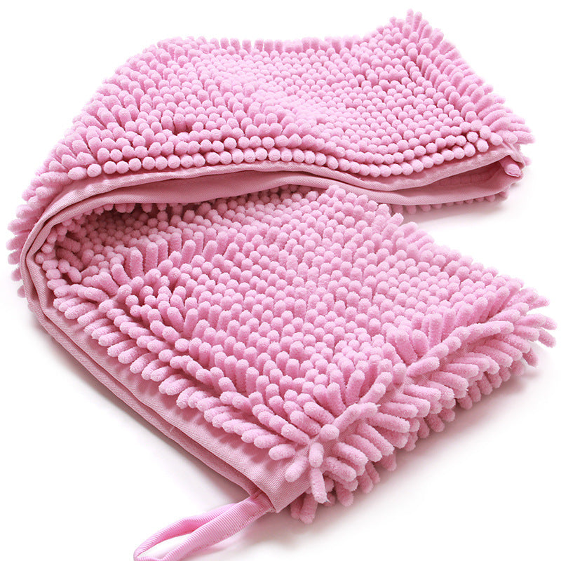 Chenille Pet Bath Towel for Dogs & Cats