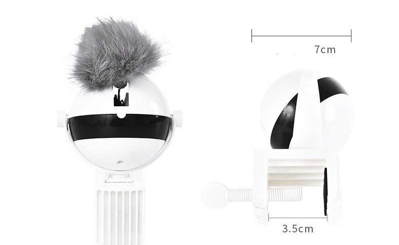 Interactive Electric Motion Cat Toy with Feather Ball
