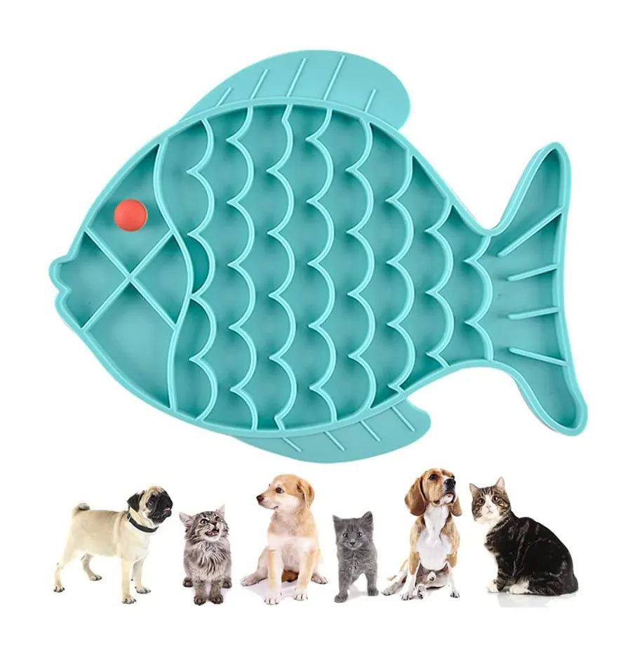 Petsomania Silicone Lick Mat and Slow Feeder for Dogs