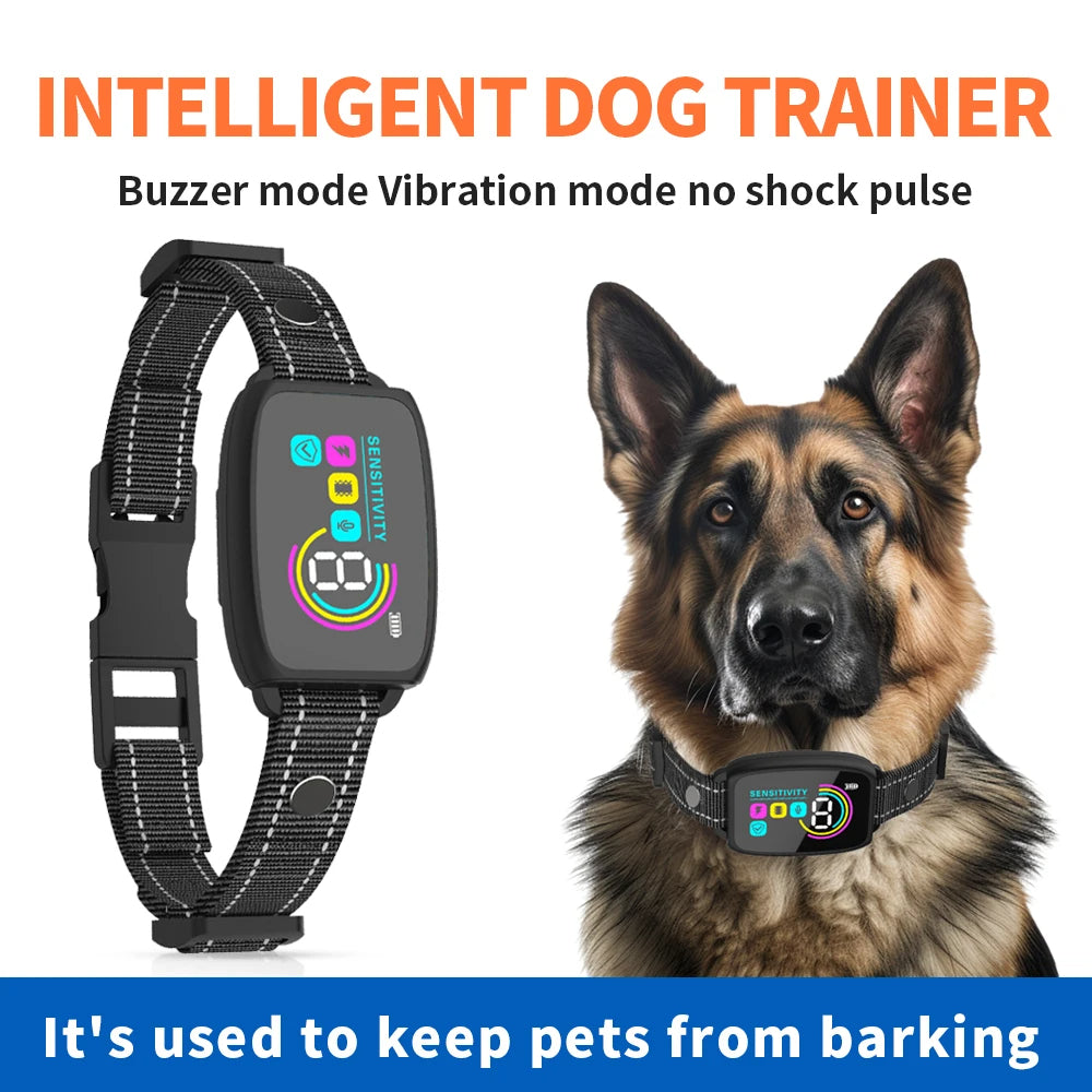 Smart Anti-Bark Rechargeable Dog Training Collar (IP67 Waterproof)