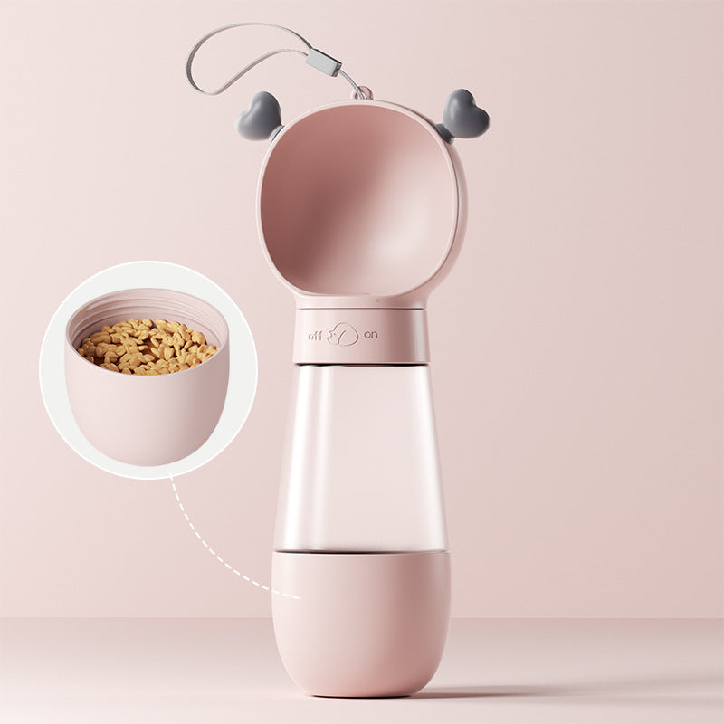 Portable Dog Water Bottle with Feeder Cup