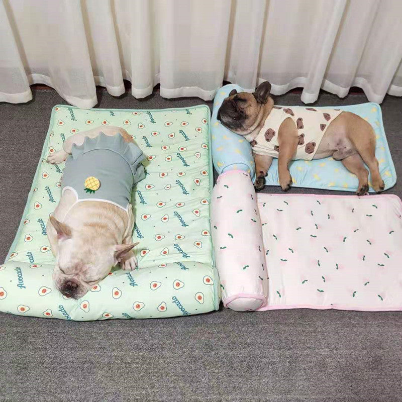 Cooling Pet Mat Ice Silk Dog & Cat Bed