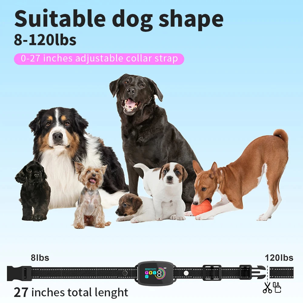 Smart Anti-Bark Rechargeable Dog Training Collar (IP67 Waterproof)
