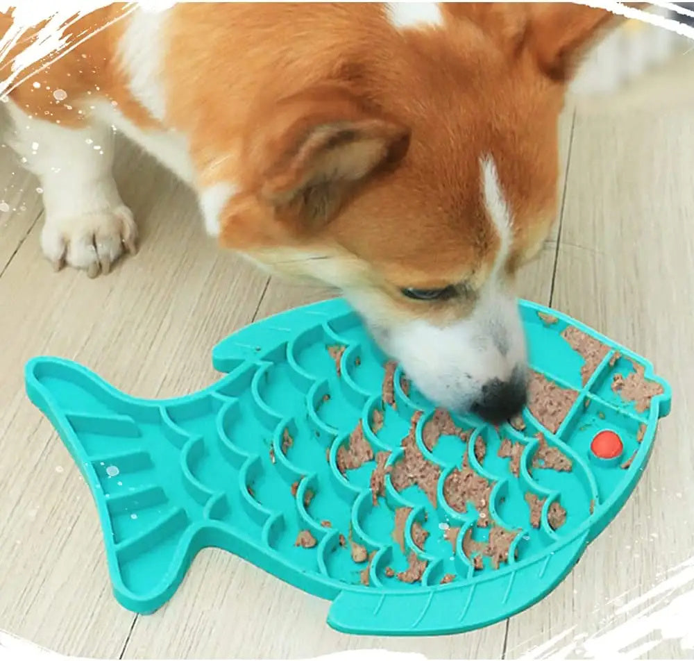 Petsomania Silicone Lick Mat and Slow Feeder for Dogs