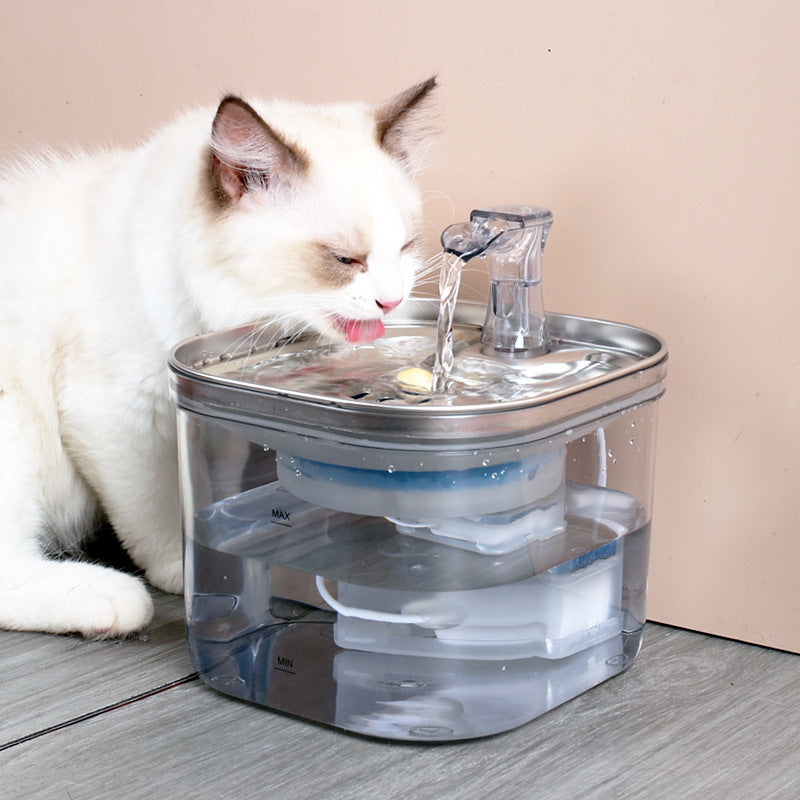 Stainless Steel Automatic Pet Water Fountain 2L
