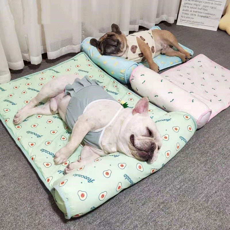 Cooling Pet Mat Ice Silk Dog & Cat Bed
