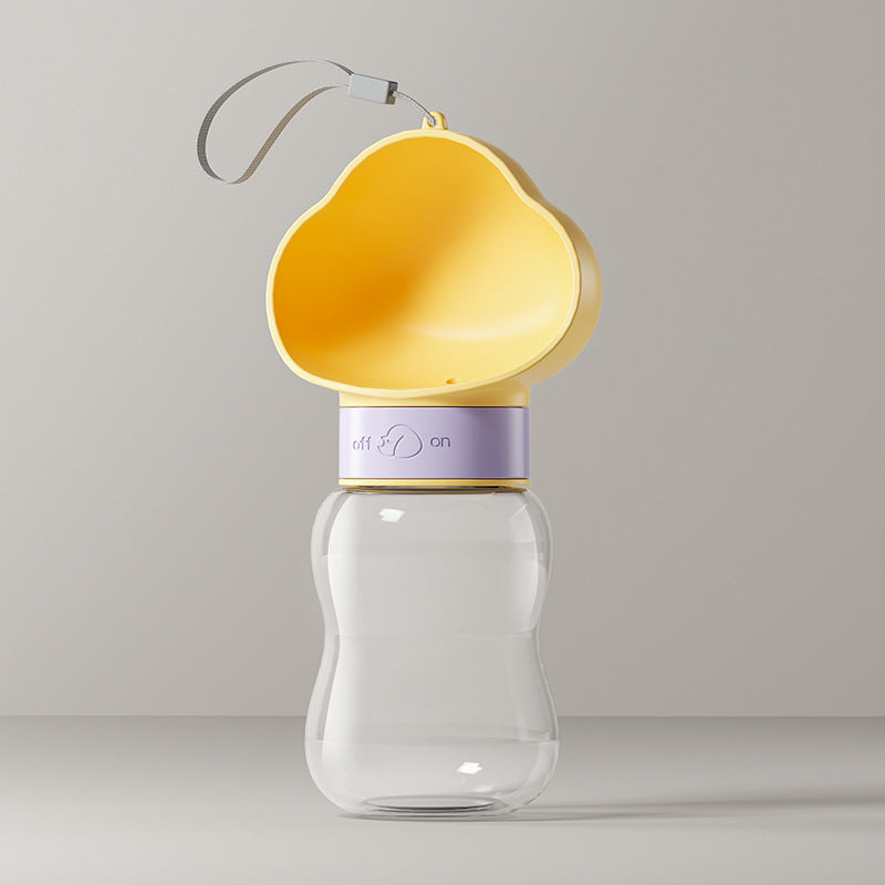Portable Dog Water Bottle with Feeder Cup