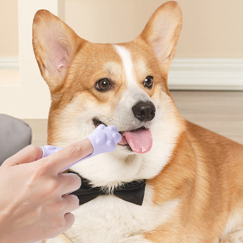 Dog Finger Toothbrush for Dental Cleaning