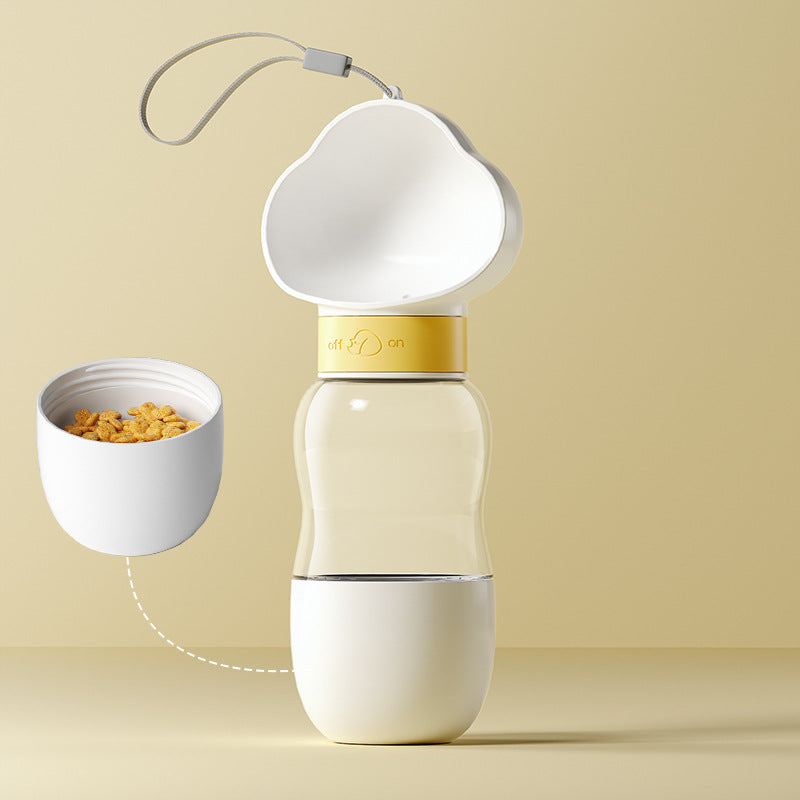 Portable Dog Water Bottle with Feeder Cup