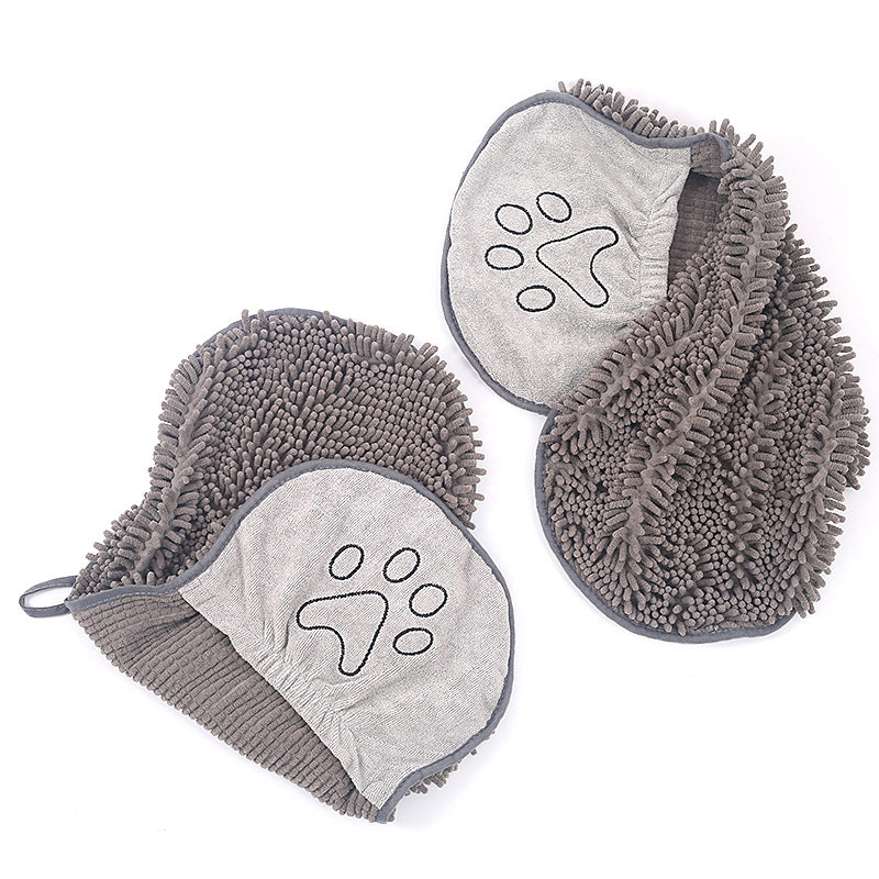 Chenille Dog Bath Towel – Ultra Absorbent