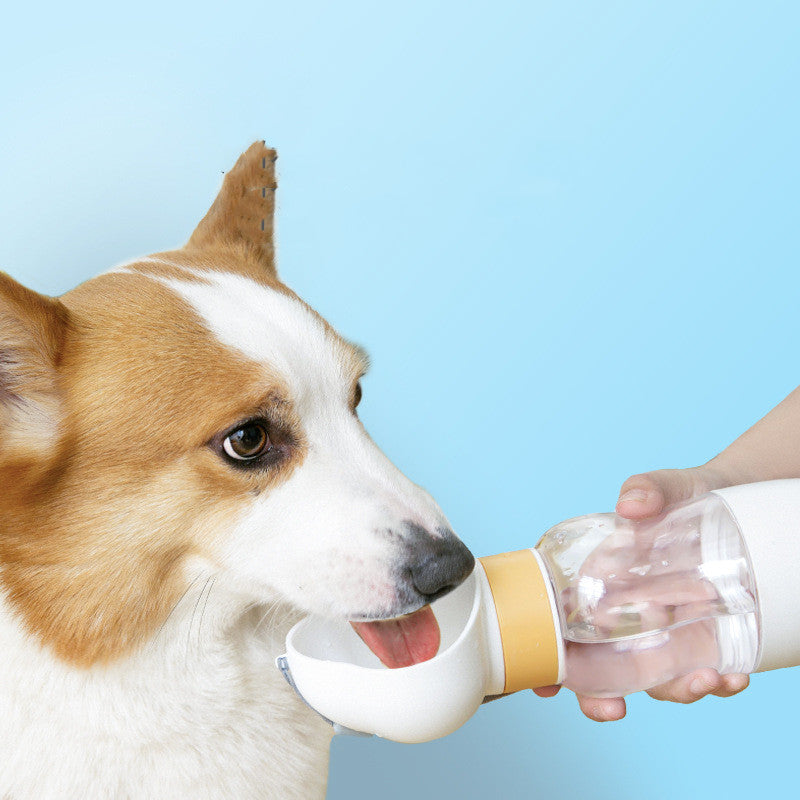 Portable Dog Water Bottle with Feeder Cup