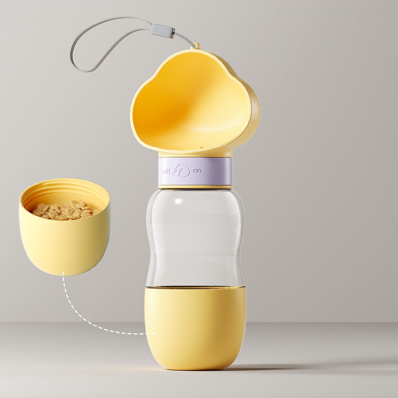 Portable Dog Water Bottle with Feeder Cup