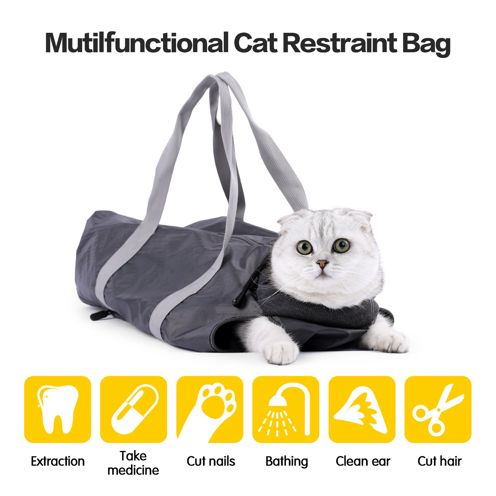 Anti-Scratch Cat Travel Bag – Soft Double-Lined Carrier