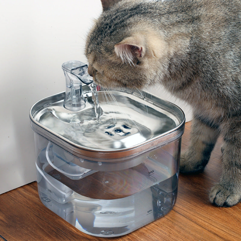 Stainless Steel Automatic Pet Water Fountain 2L